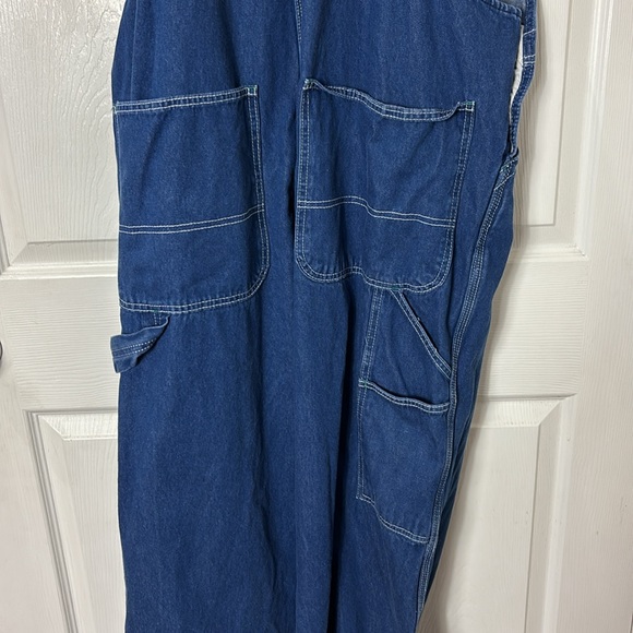 LIBERTY denim bib overalls for men size 42x30 100% Cotton - Picture 7 of 12